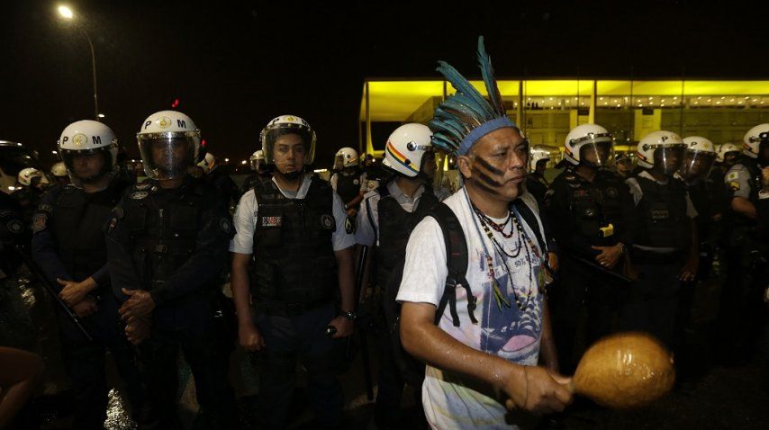 <p> Marchas en Brasil contra Temer</p><p></p>