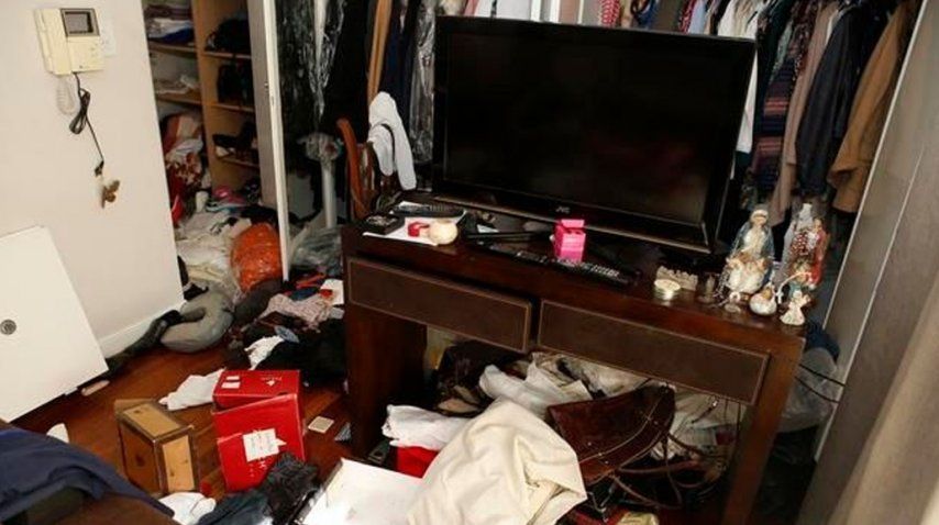Así dejaron la vivienda de la jueza