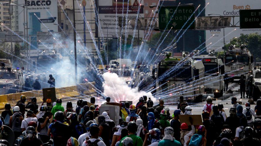 Otra jornada de protestas en Venezuela<br>
