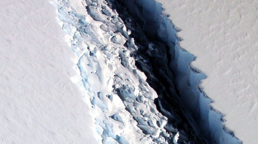Una grieta en la Antártida que podría convertirse en un inmenso iceberg