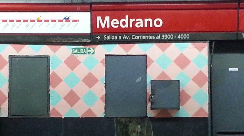 La estación Medrano de la línea B del Subte se llama ahora Medrano-Almagro<br>