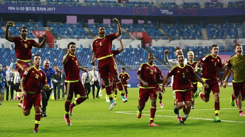 El desaforado festejo de los chicos venezolanos tras la definición