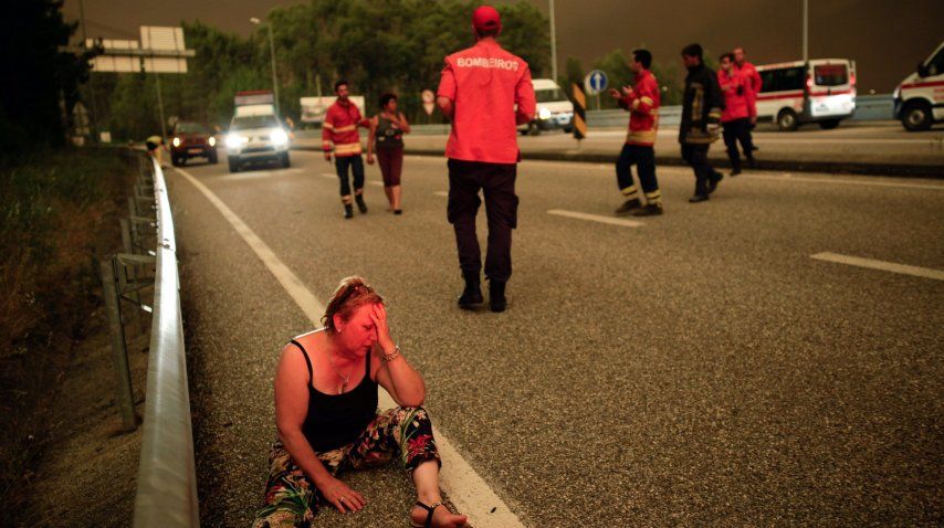 Incendio en el centro de Portugal