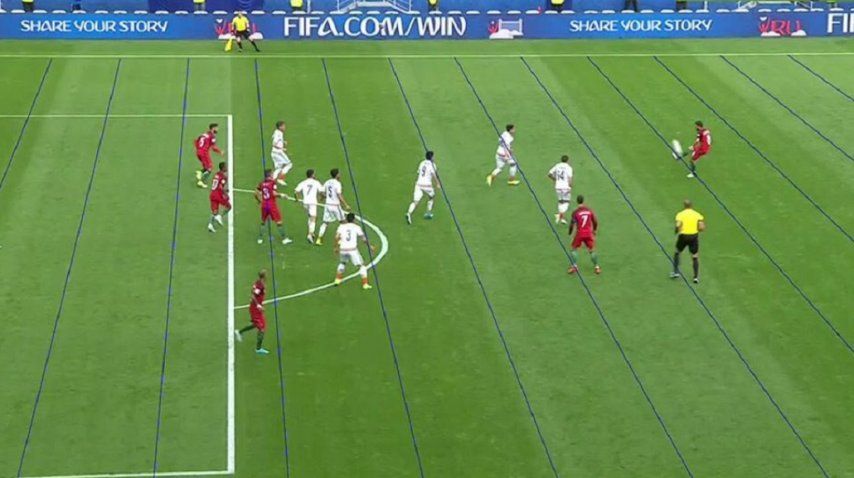 Cuatro portugueses estaban en posición adelantada