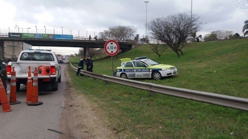 Hallaron dos granadas en Panamericana