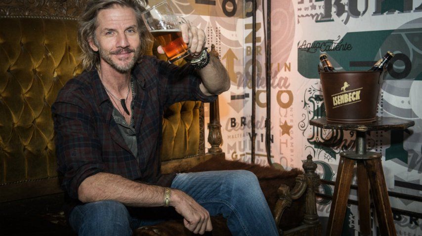 Facundo Arana estuvo entre los invitados encantados con la Märzen<br>