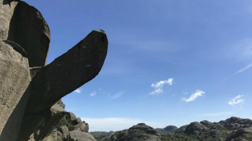 La formación rocosa en toda la plenitud de su estado original<br>