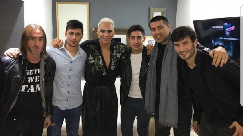Juan Román Riquelme fue a ver a Flavio Mendoza