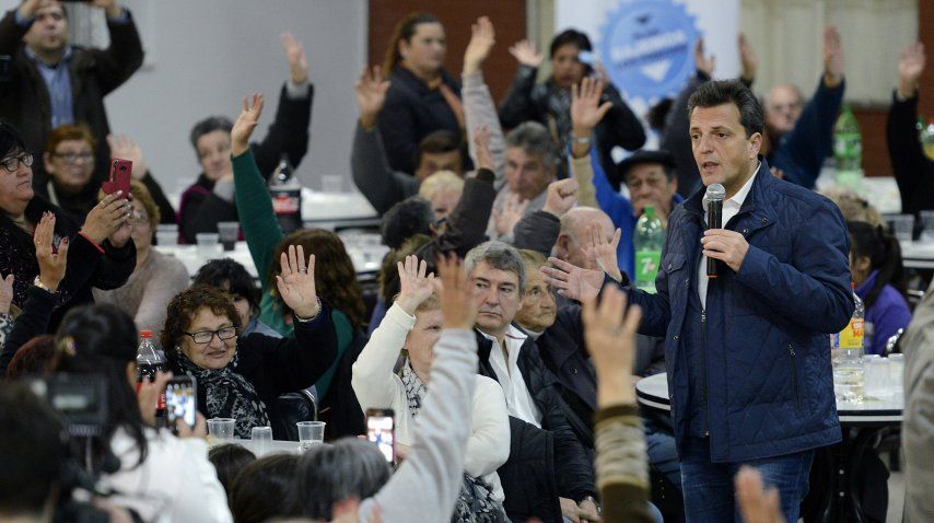 Massa habló de los jubilados