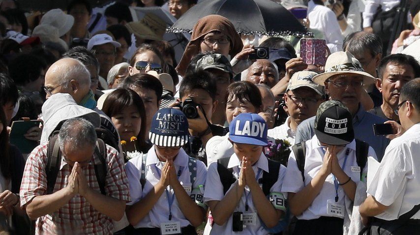 Conmemoración por los 72 años de la bomba nuclear en Hiroshima