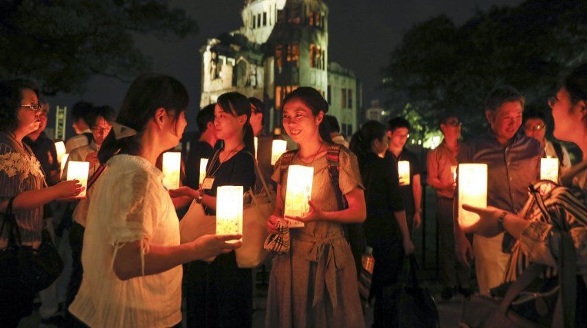 Conmemoración por los 72 años de la bomba nuclear en Hiroshima