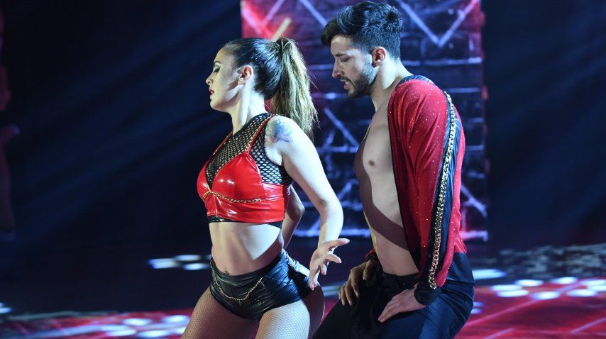 Silvina Luna con Leandro Nimo bailaron reggaetón romántico<br>