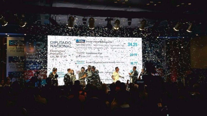 Festejos del frente de Urtubey en Salta<br>