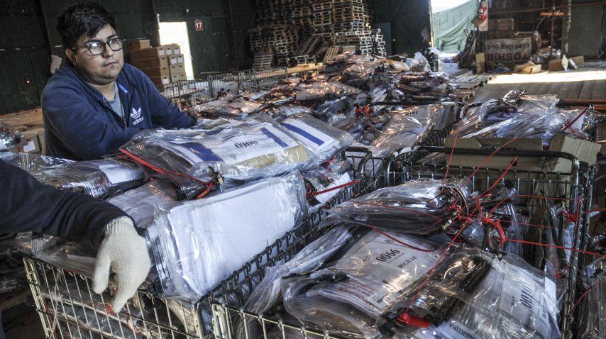 Traslado de las actas de votación<br>